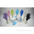 Μίας χρήσης μη αποστειρωμένης σκόνης χωρίς σκόνη γάντια νιτρίλια